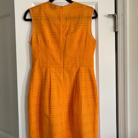 Nanette Lepore Silent Partner Orange Shift Dress Size 4 - Picture 4 of 7